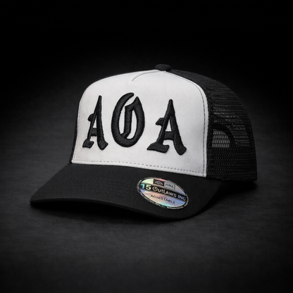 Casquette AOA Black and White broderie 3D