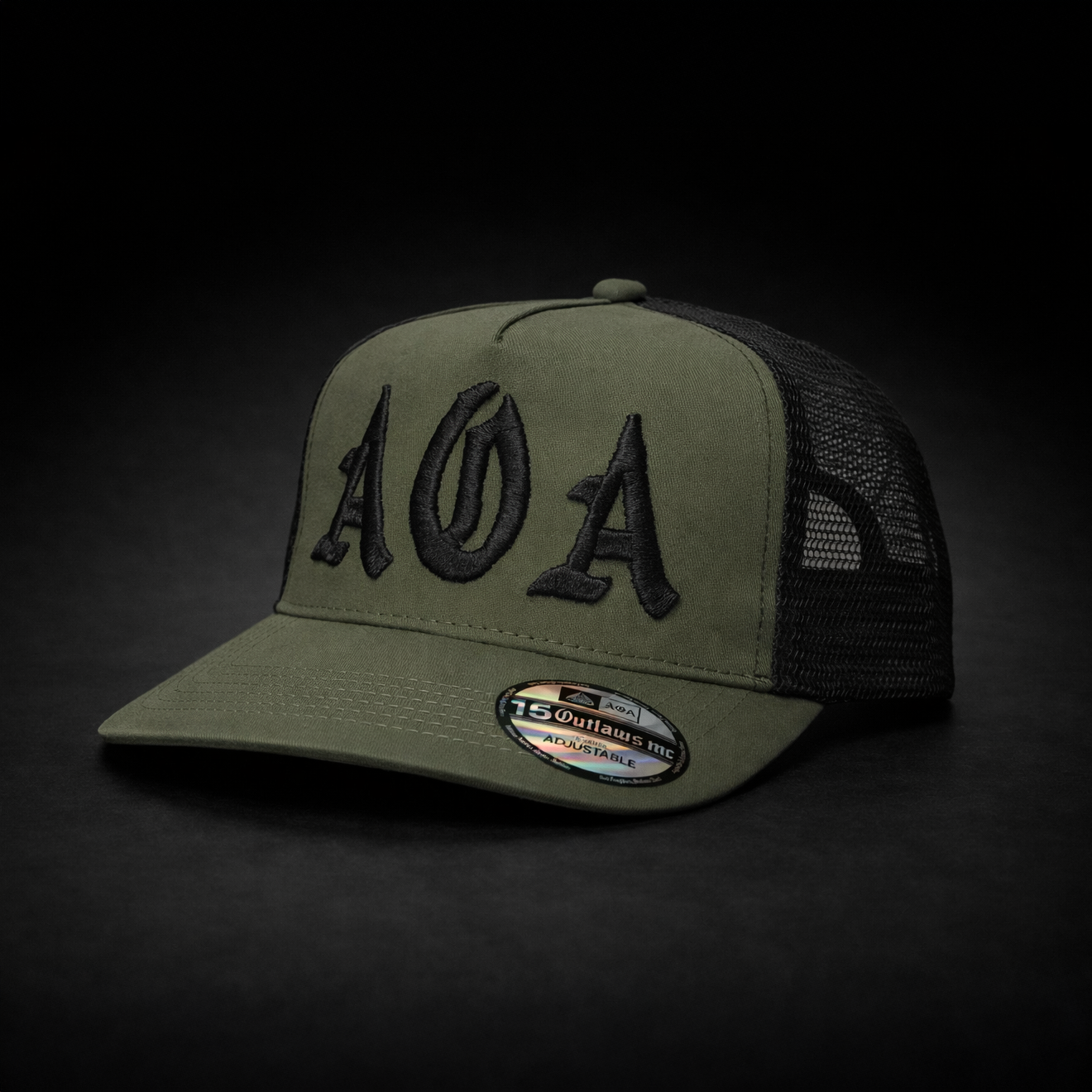 Casquette AOA green broderie 3D