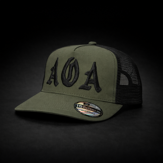 Casquette AOA green broderie 3D
