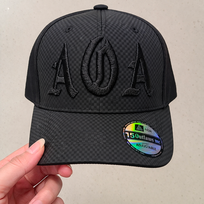 Casquette AOA Full Black Damier broderie 3D