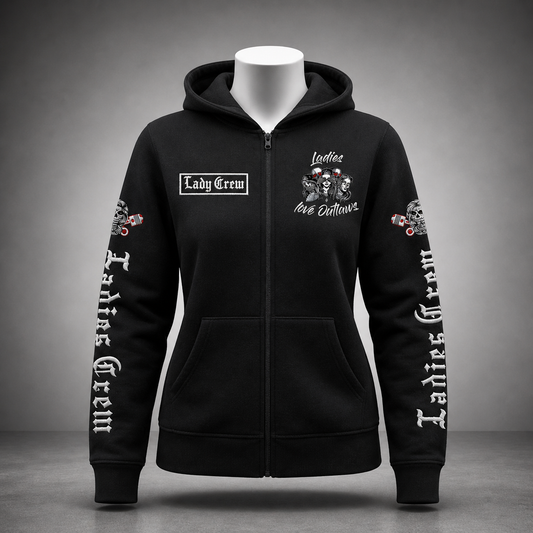 Sweat fermeture zip "ladies crew"