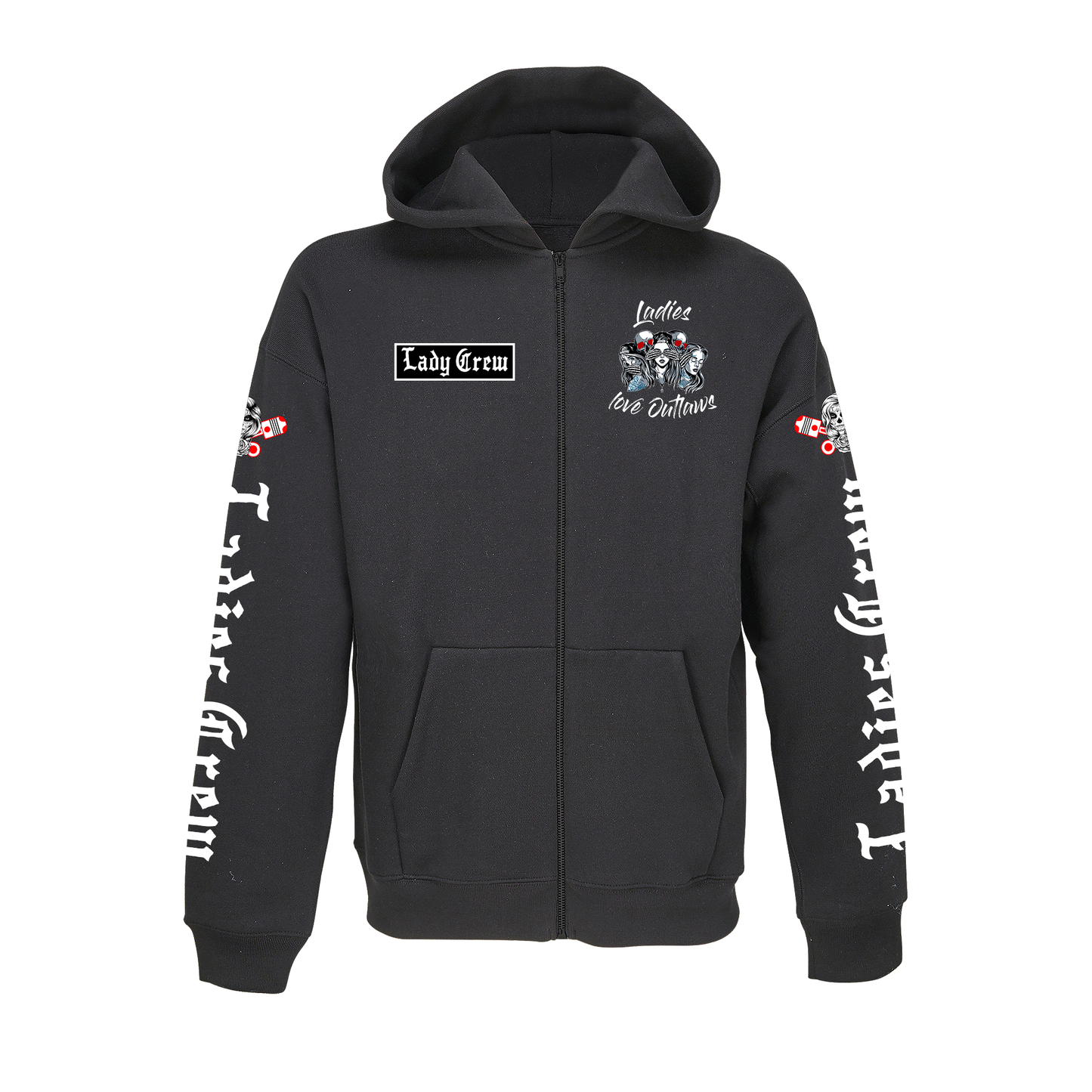 Sweat fermeture zip "ladies crew"