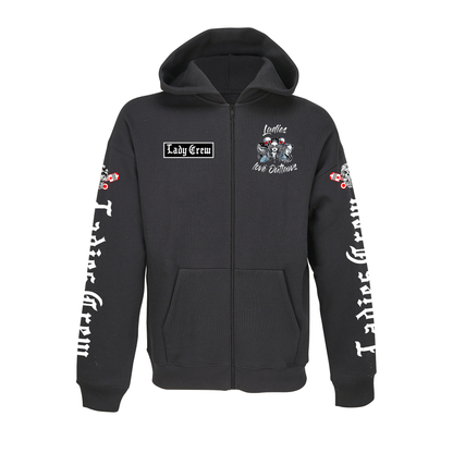 Sweat fermeture zip "ladies crew"