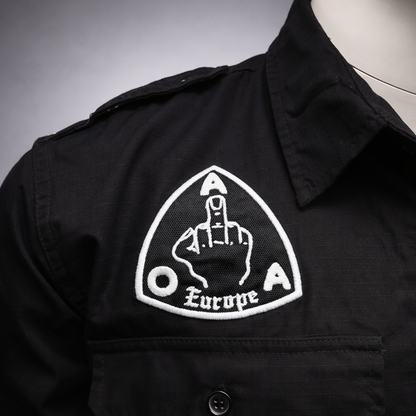 Chemise Noire brodé Ripstop Long Sleeve