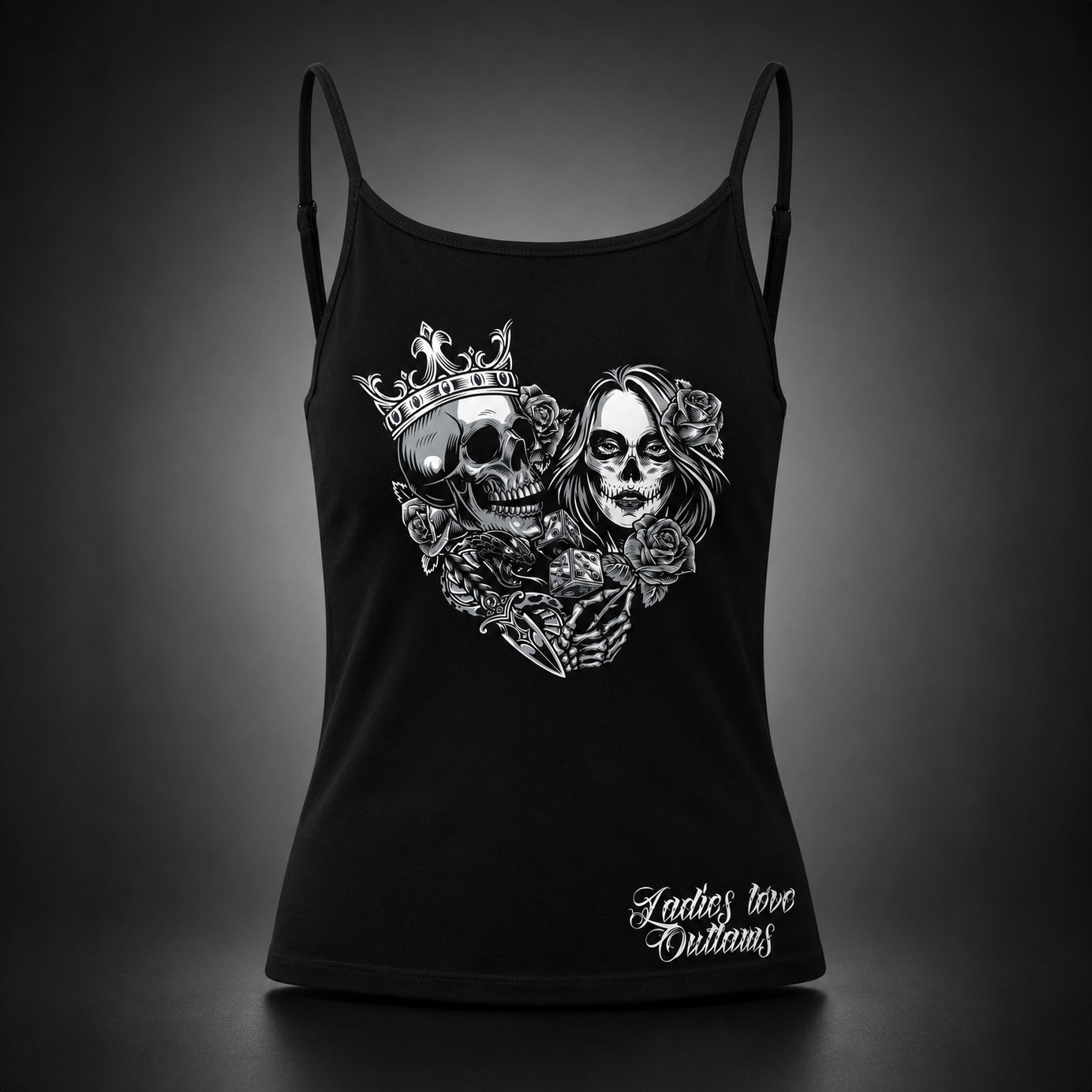 Débardeur femme "Skull and lady"