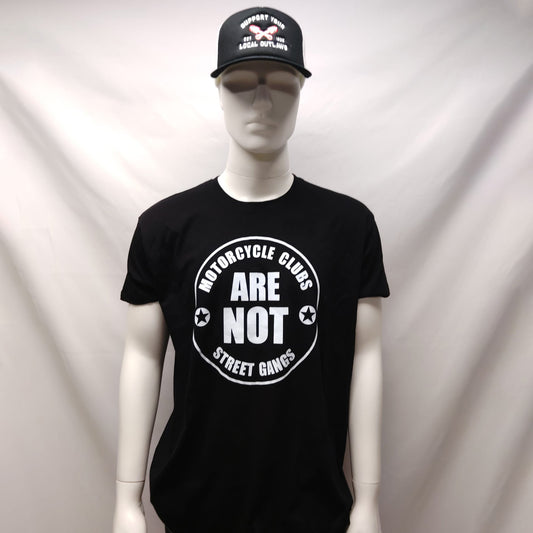 T-shirt Support, Motorcycle clubs are not street gangs